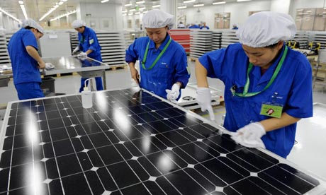 Tariff on solar panels manufactured in China